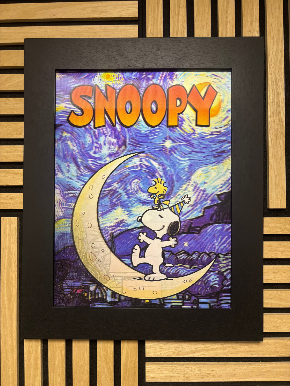 Snoopy 3D Lenticular Poster Framed 30x40cm