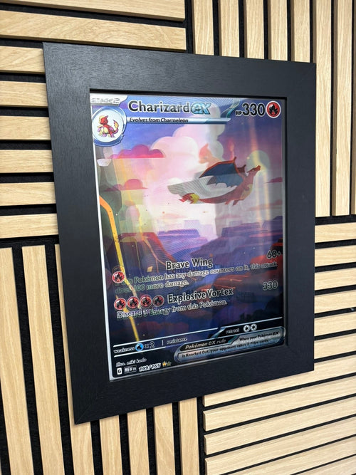 Charmeleon Charizard 3D Lenticular Poster Framed 30x40cm