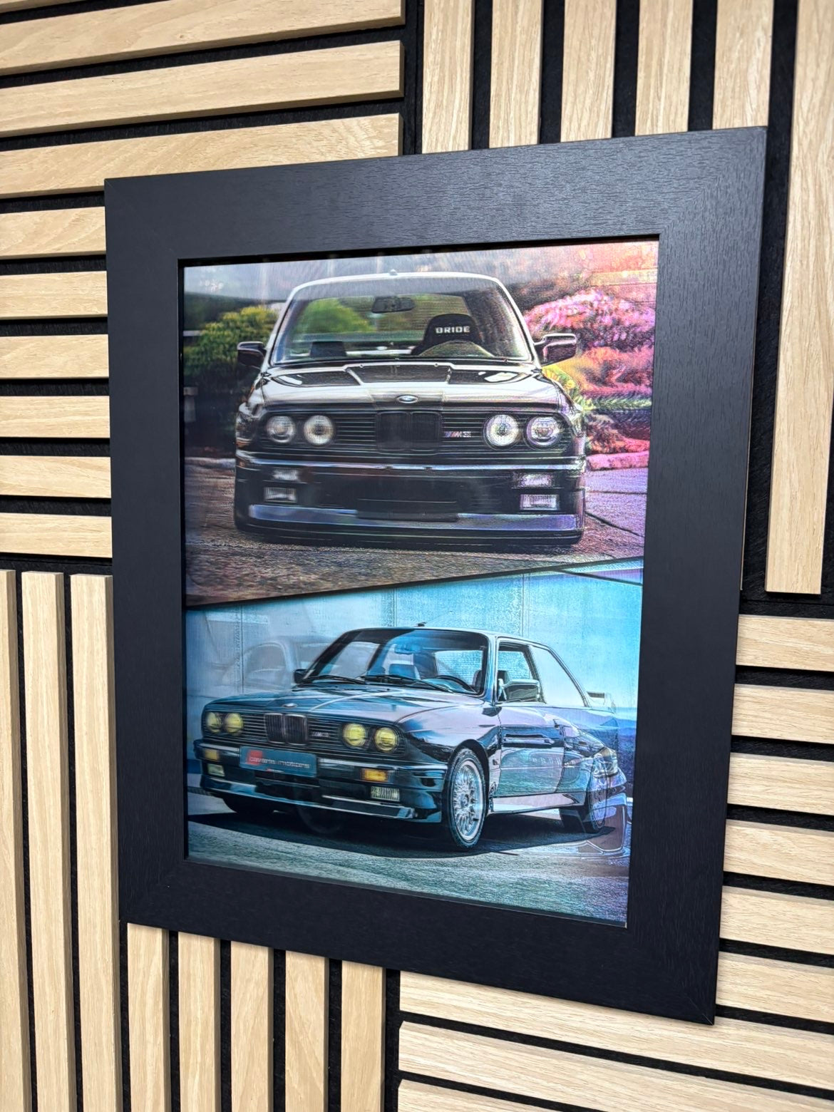 BMW 3D Lenticular Poster Framed 30x40cm