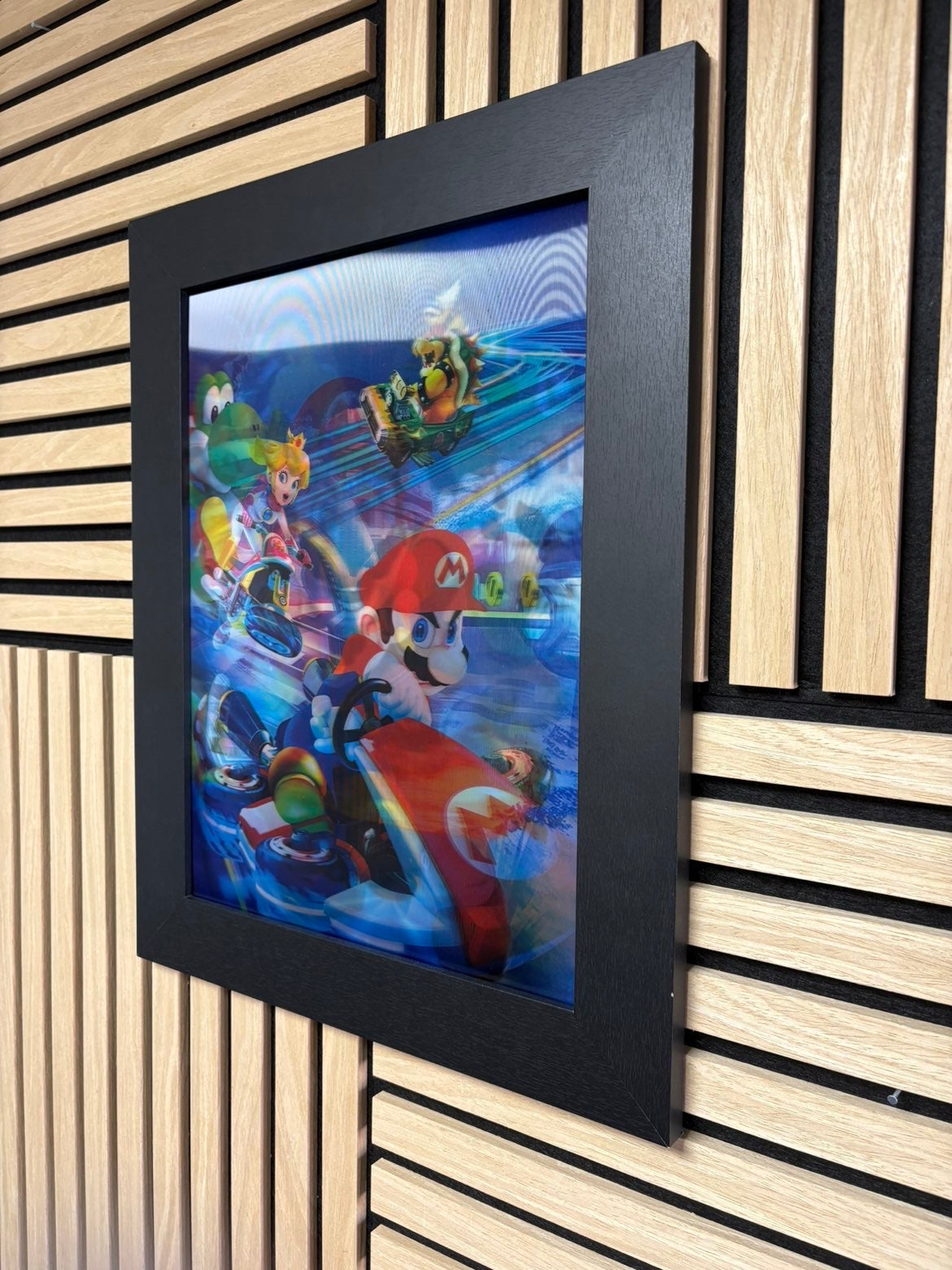Mario 3D Lenticular Poster Framed 30x40cm