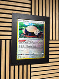 Snorlax 3D Lenticular Poster Framed 30x40cm