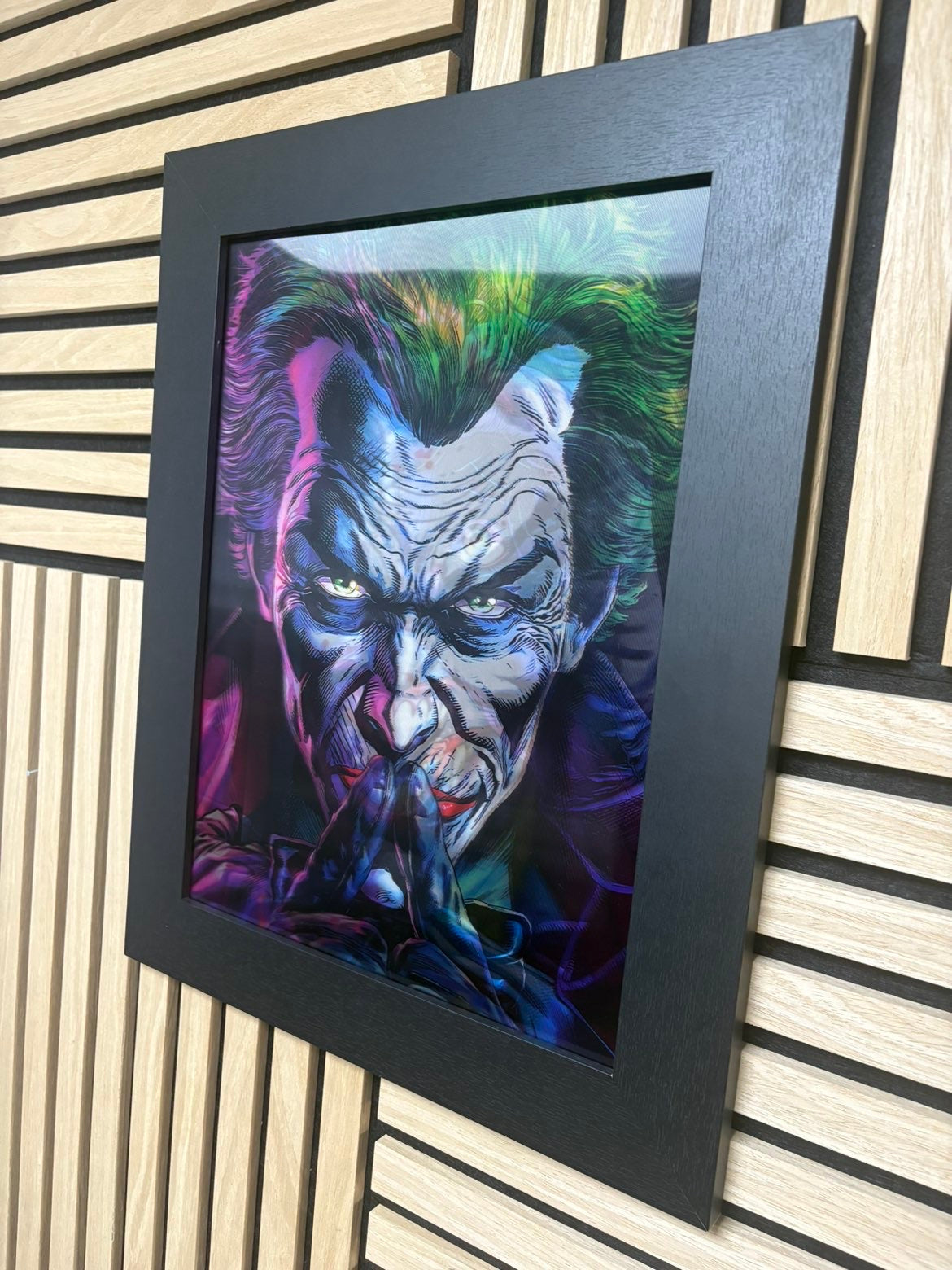 Joker 3D Lenticular Poster Framed 30x40cm