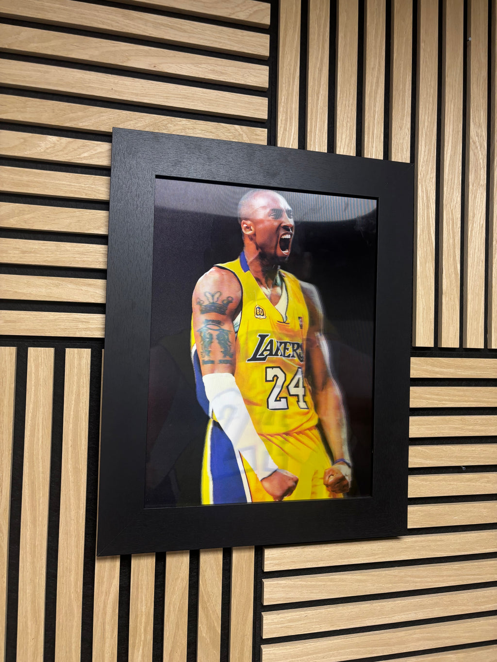 Kobe Bryant 3D Lenticular Poster Framed 30x40cm