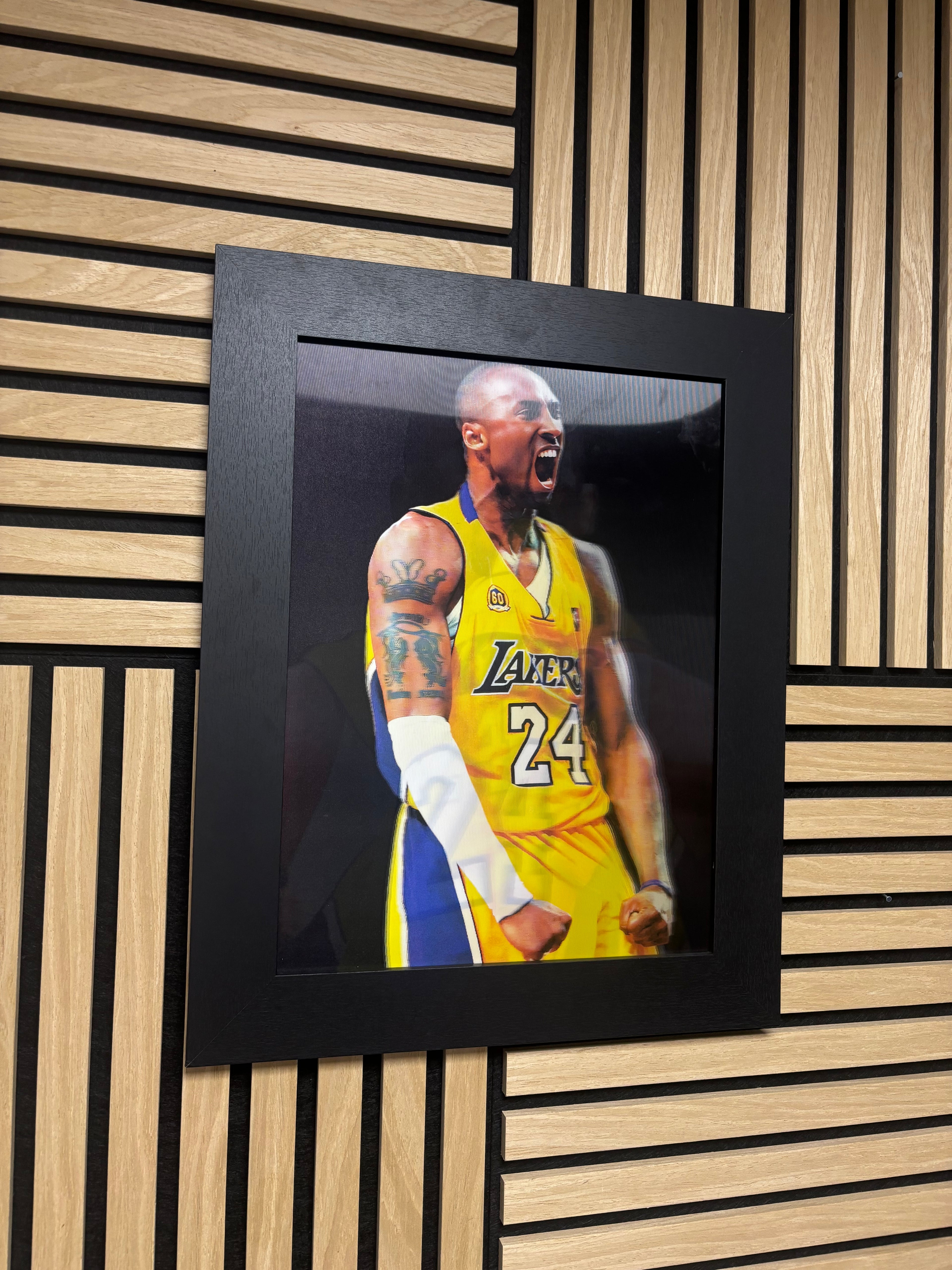 Kobe Bryant 3D Lenticular Poster Framed 30x40cm