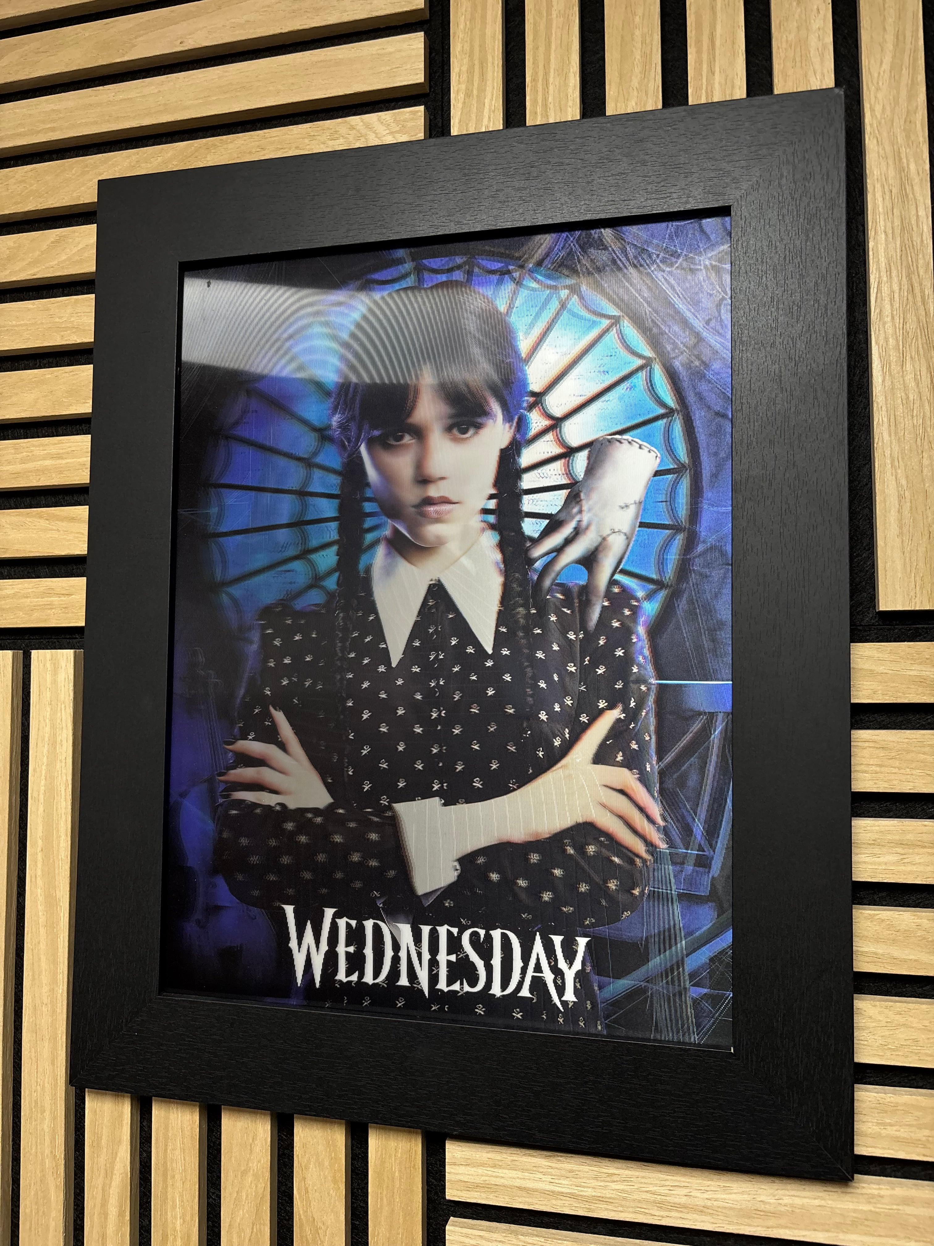 Wednesday 3D Lenticular Poster Framed 30x40cm