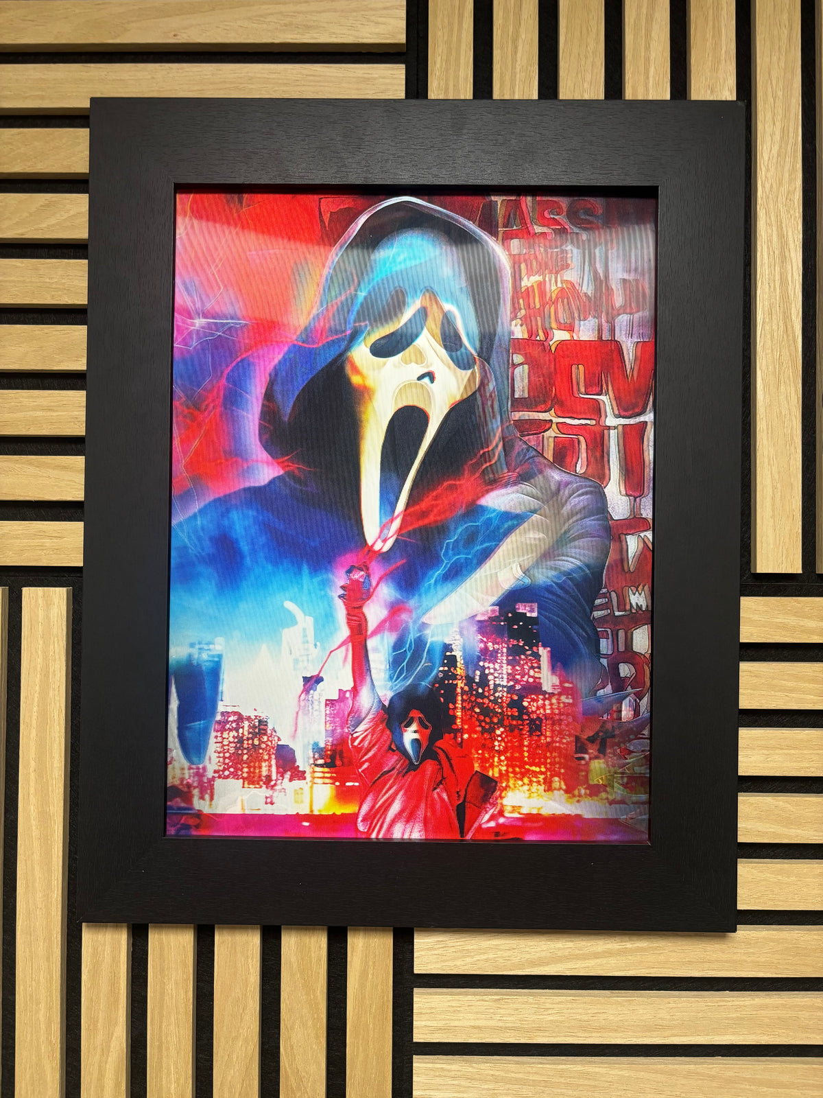 Scream 3D Lenticular Poster Framed 30x40cm