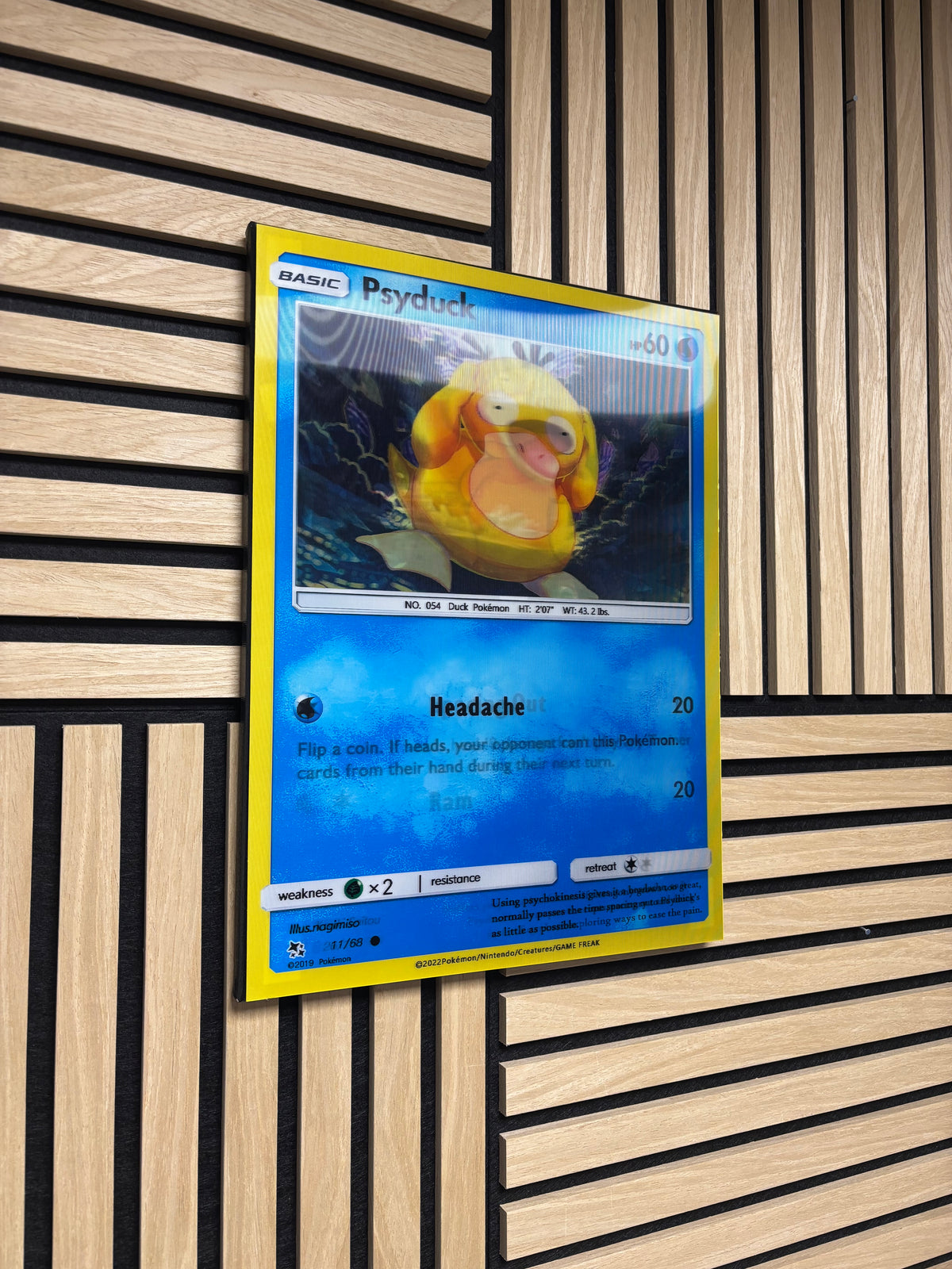 Psyduck 3D Lenticular Poster 30x40 Canvas CLEARANCE