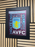 Aston Villa 3D Lenticular Poster Framed 30x40cm