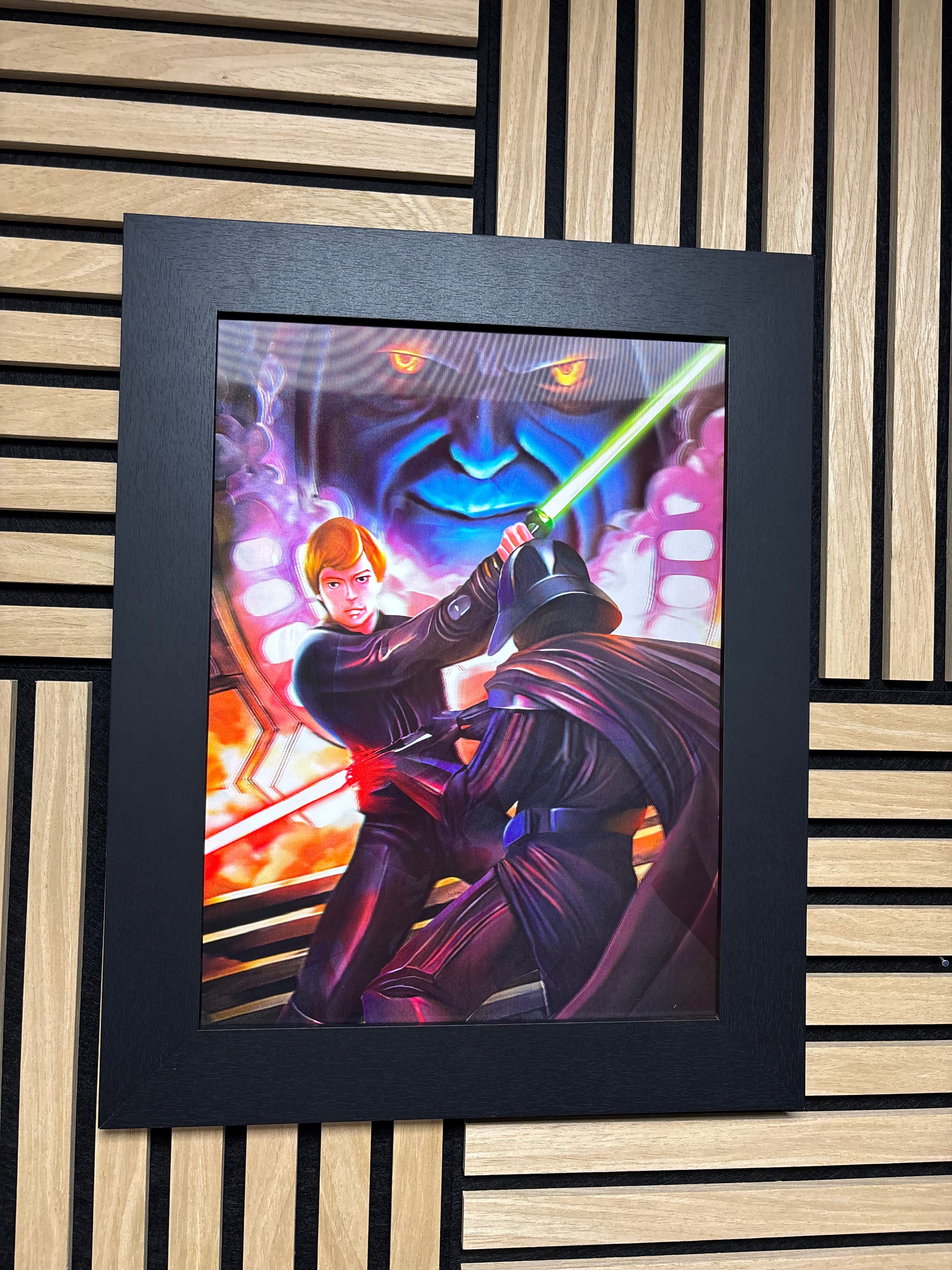 Star Wars 3D Lenticular Poster Framed 30x40cm