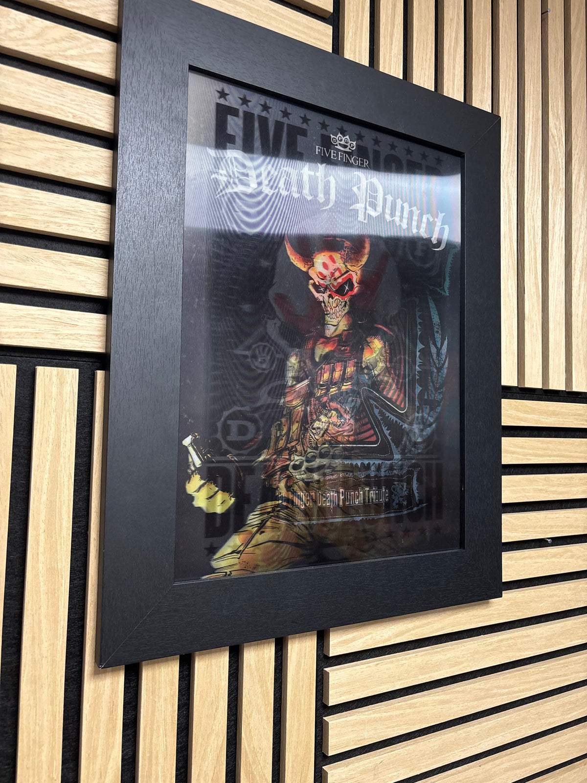 Five Finger 3D Lenticular Poster Framed 30x40cm