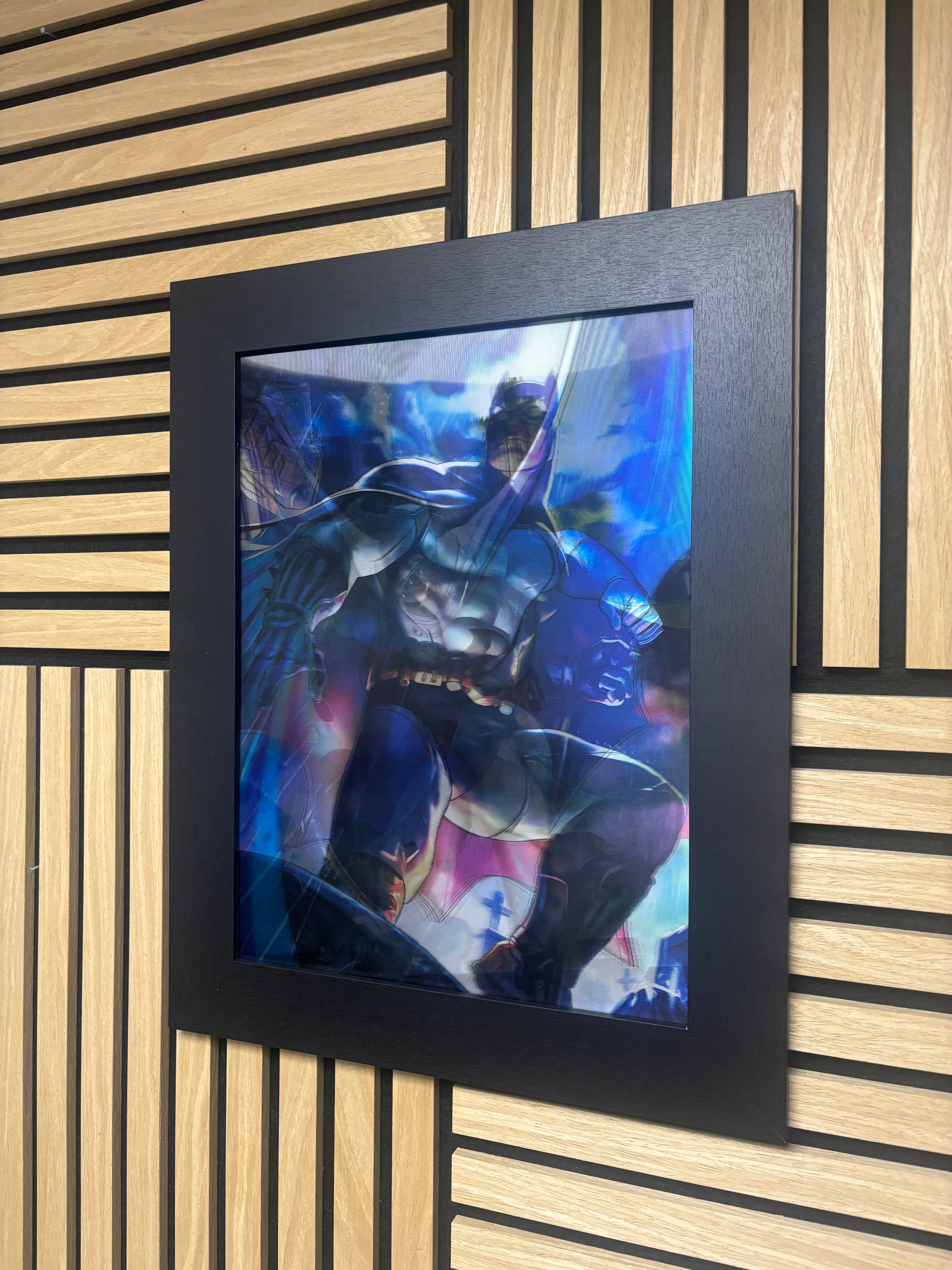 Batman DC 3D Lenticular Poster Framed 30x40cm