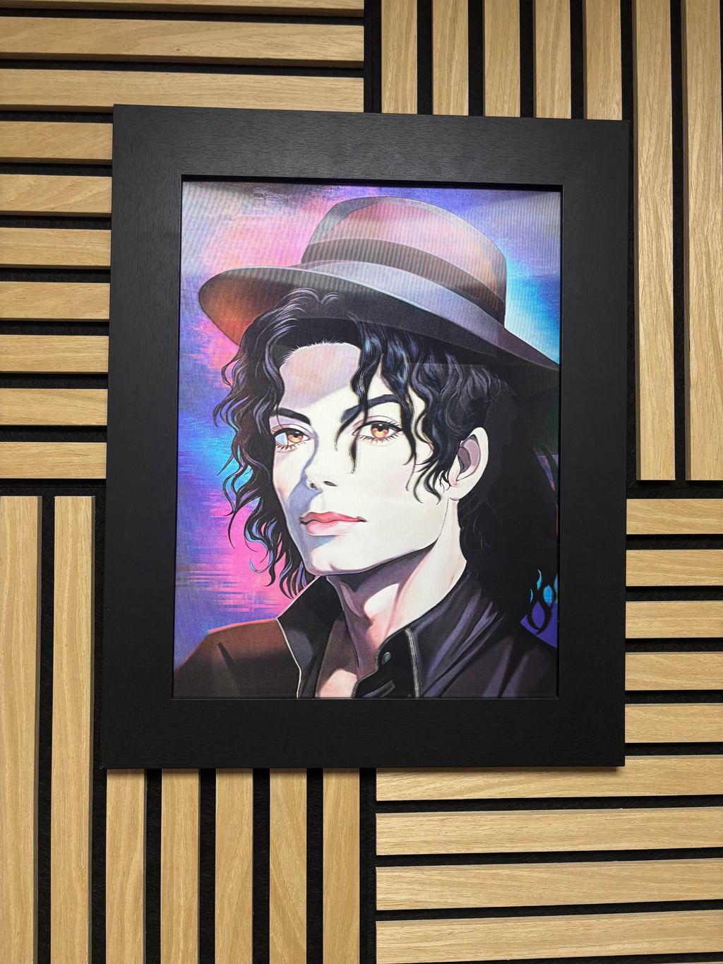 ￼ Michael Jackson 3D Lenticular Poster Framed 30x40cm
