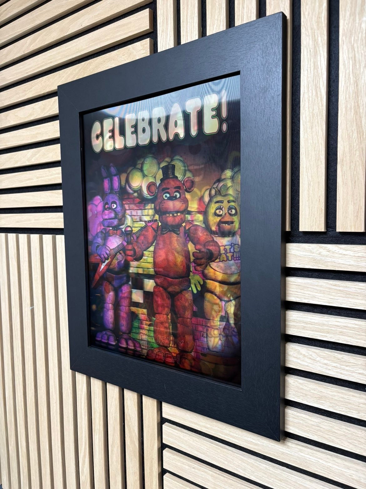 Five Nights At Freddy’s 3D Lenticular Poster Framed 30x40cm