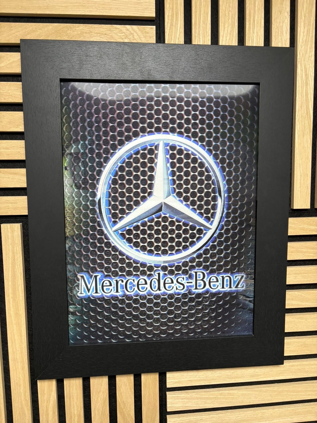 Mercedes Benz 3D Lenticular Poster Framed 30x40cm