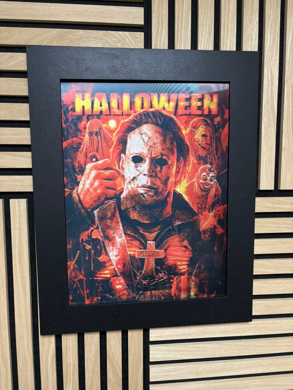 Halloween 3D Lenticular Poster Framed 30x40cm