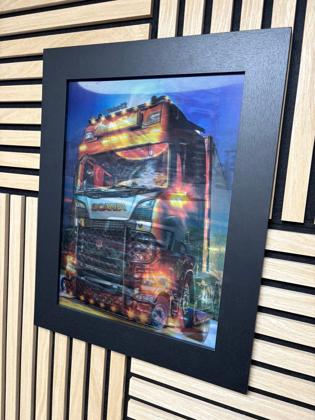 Scania 3D Lenticular Poster Framed 30x40cm