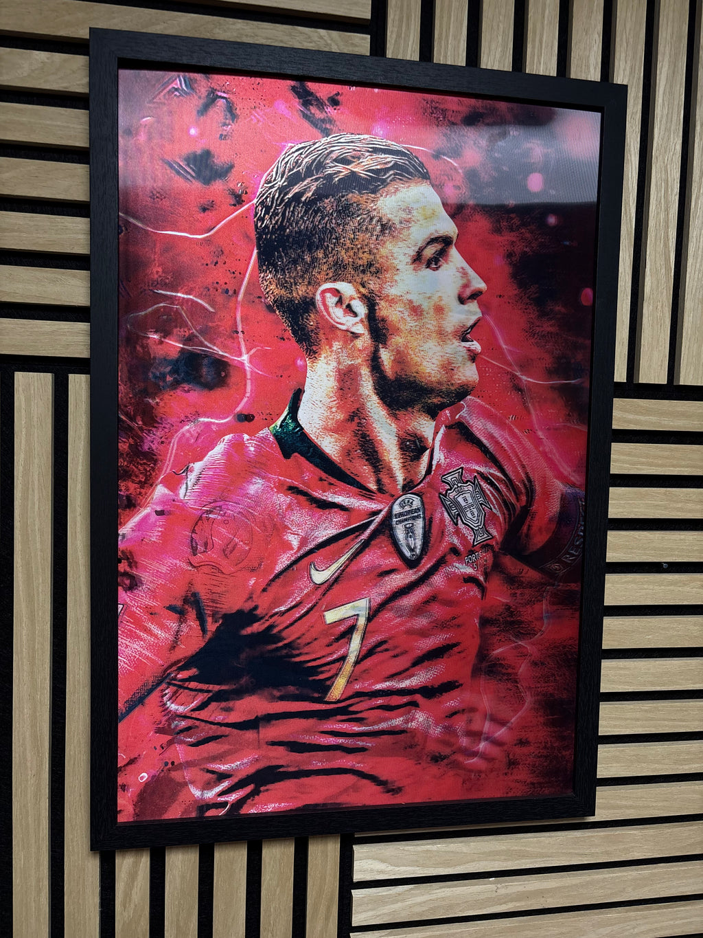 Cristiano Ronaldo 3D Lenticular Poster Framed 40x60cm