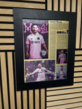 Messi Newspaper 3D Lenticular Poster Framed 30x40cm