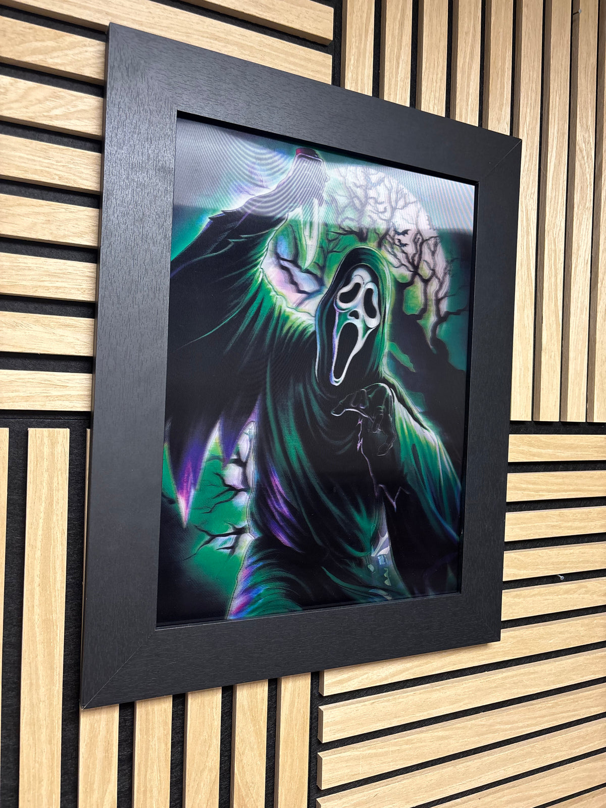 Scream 3D Lenticular Poster Framed 30x40cm