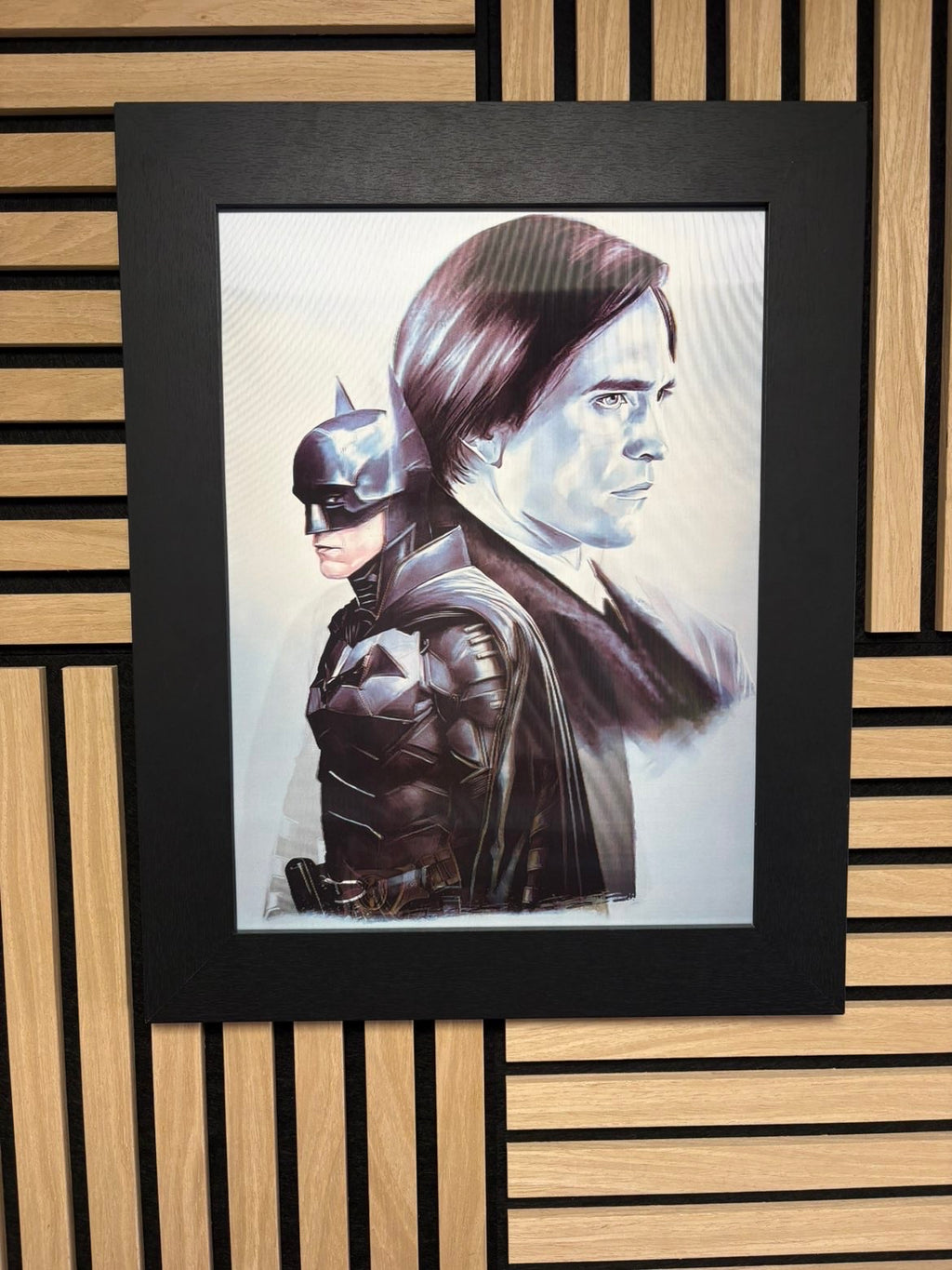 Batman Through Time 3D Lenticular Poster Framed 30x40cm
