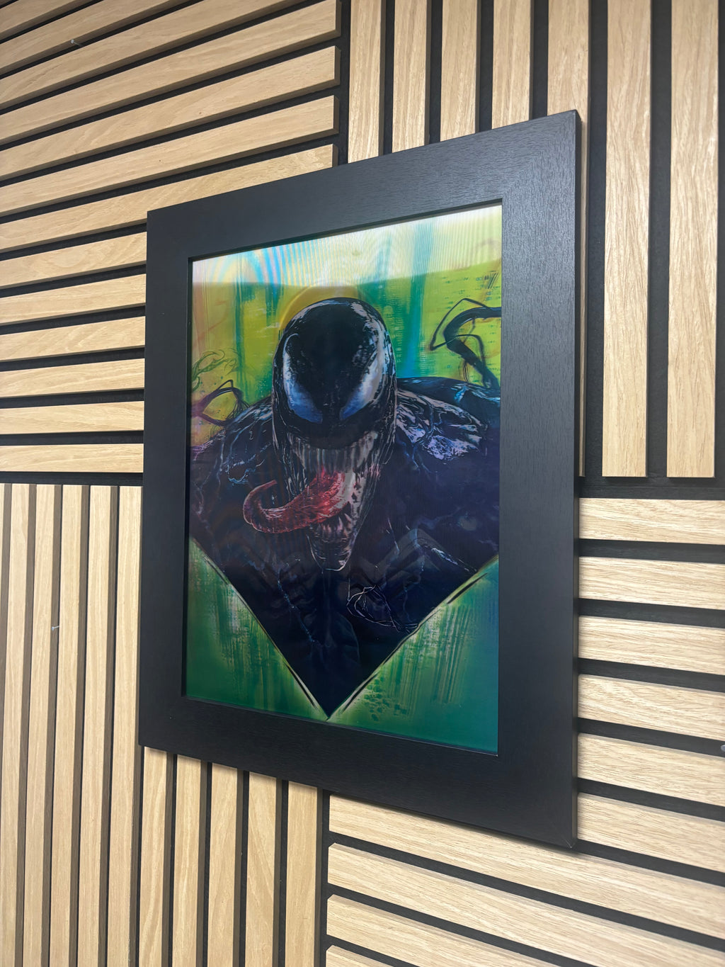 Venom 3D Lenticular Poster Framed 30x40cm