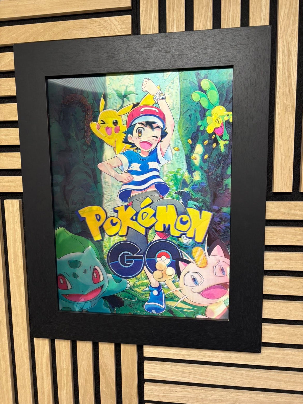 Pokemon Go 3D Lenticular Poster Framed 30x40cm