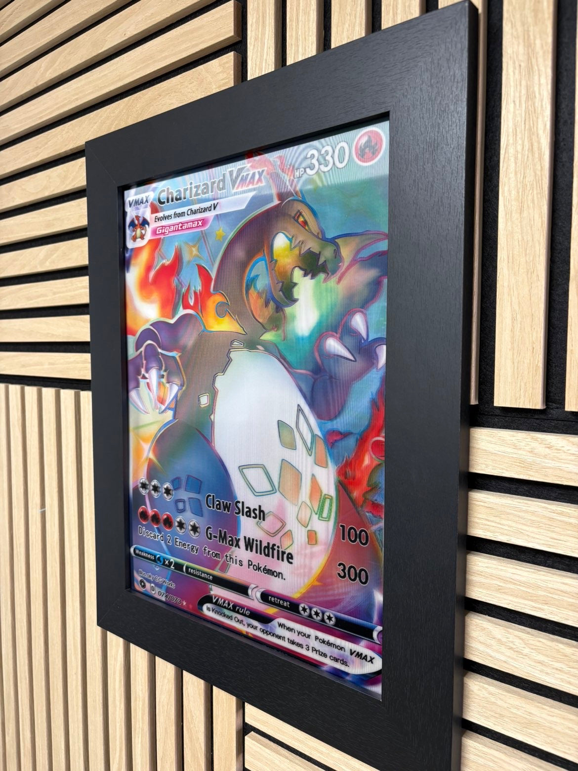 Charizard 3D Lenticular Poster Framed 30x40cm