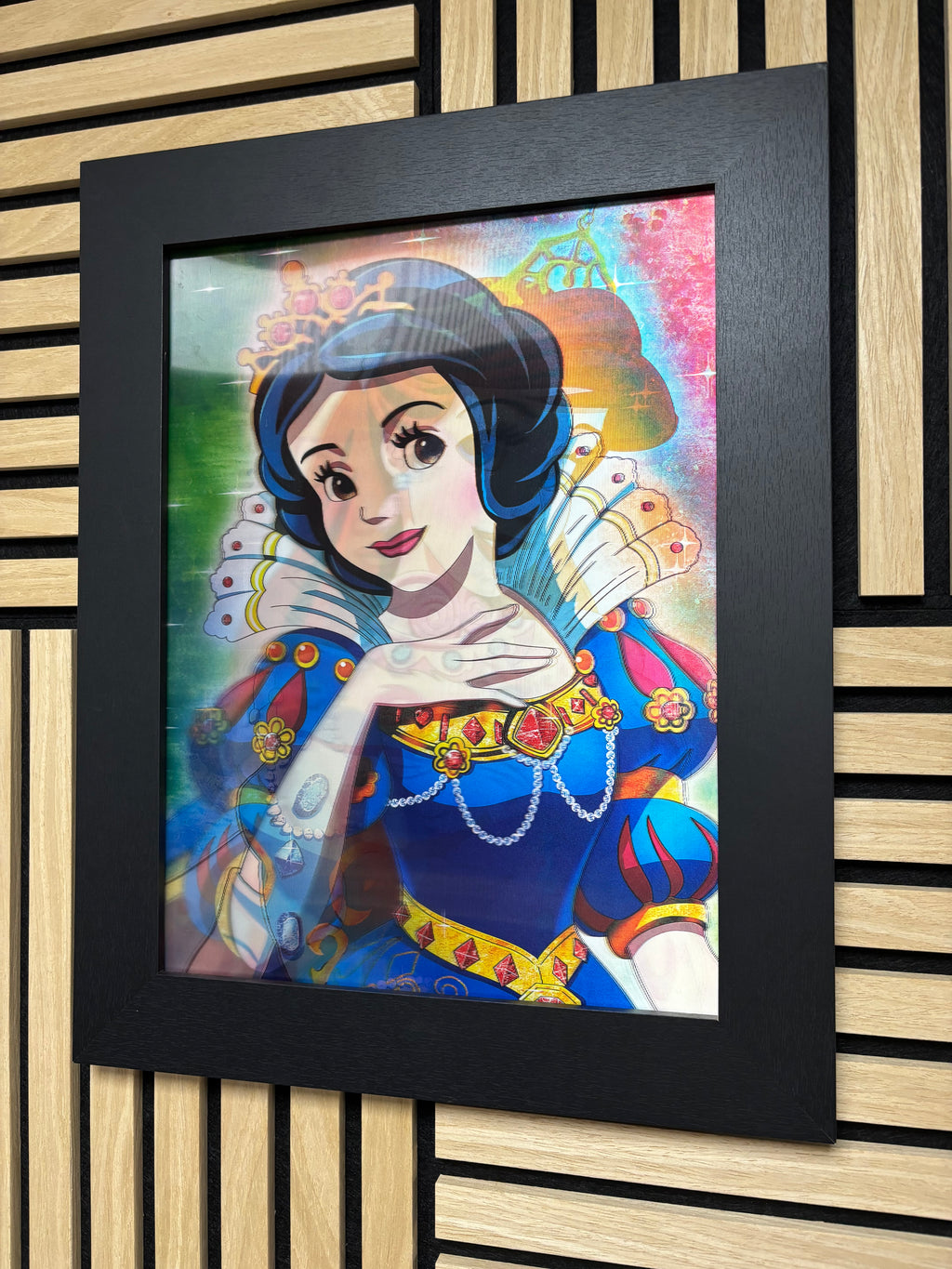 Princess 3D Lenticular Poster Framed 30x40cm
