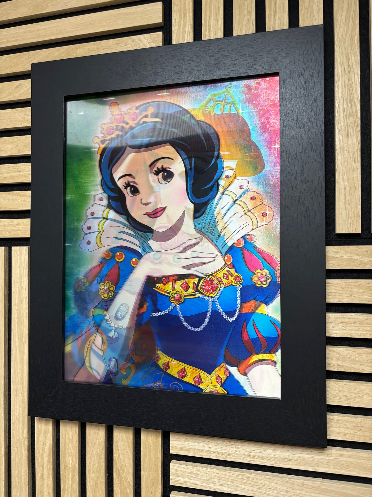 Princess 3D Lenticular Poster Framed 30x40cm