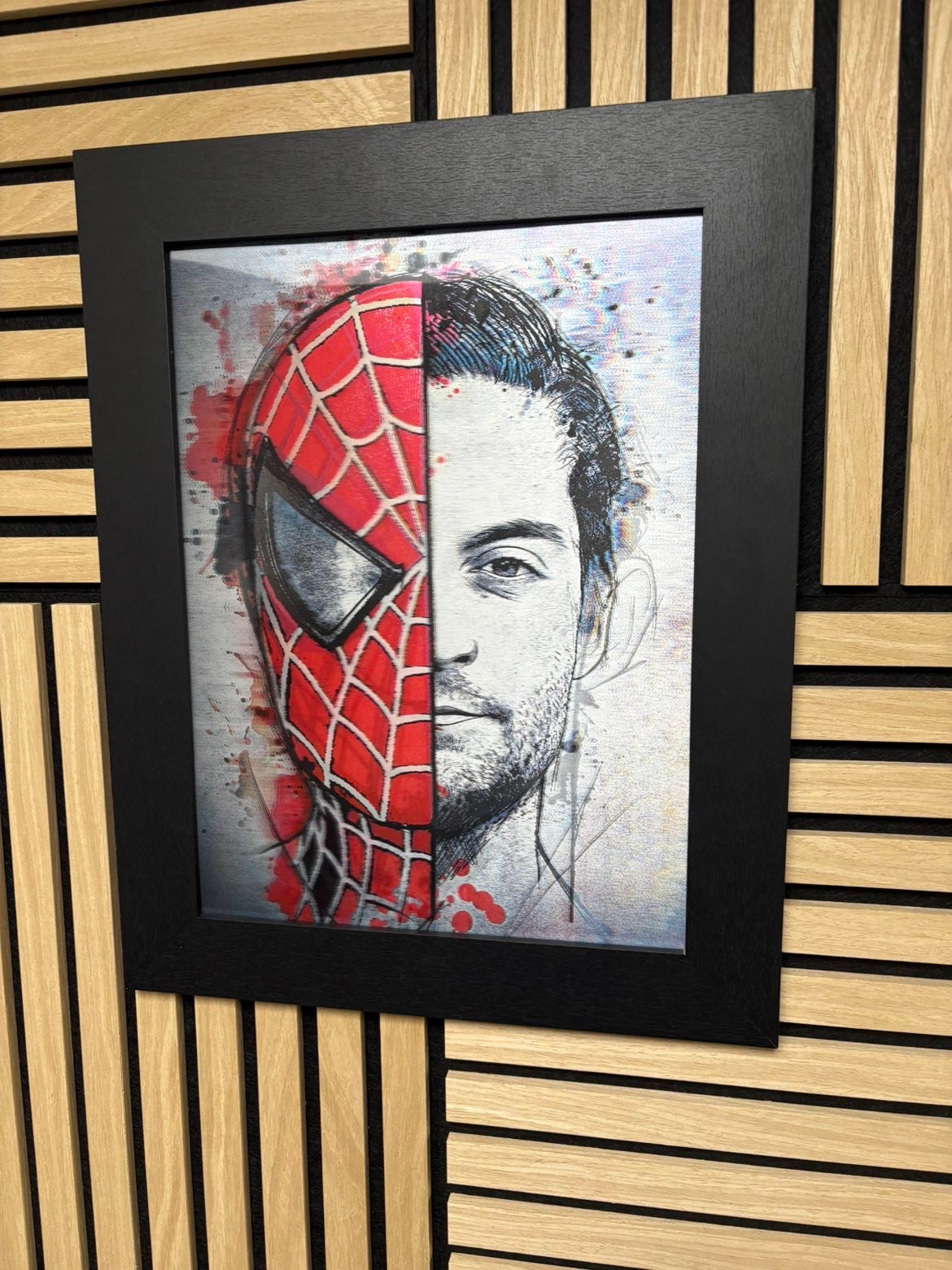 Spiderman 3D Lenticular Poster Framed 30x40cm