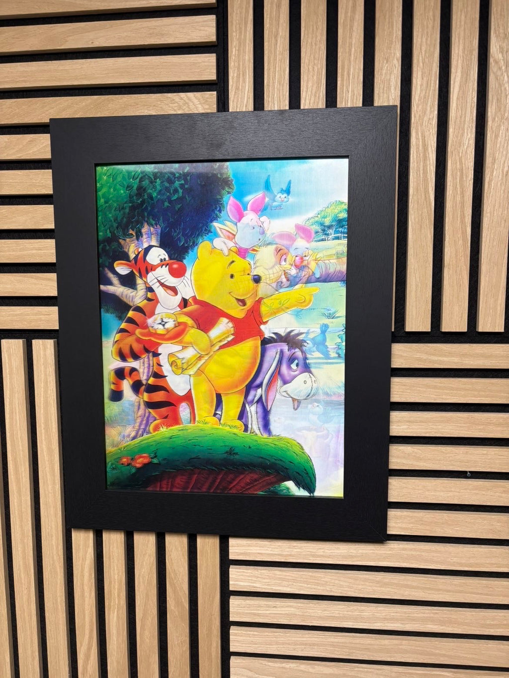 Winnie The Pooh 3D Lenticular Poster Framed 30x40cm