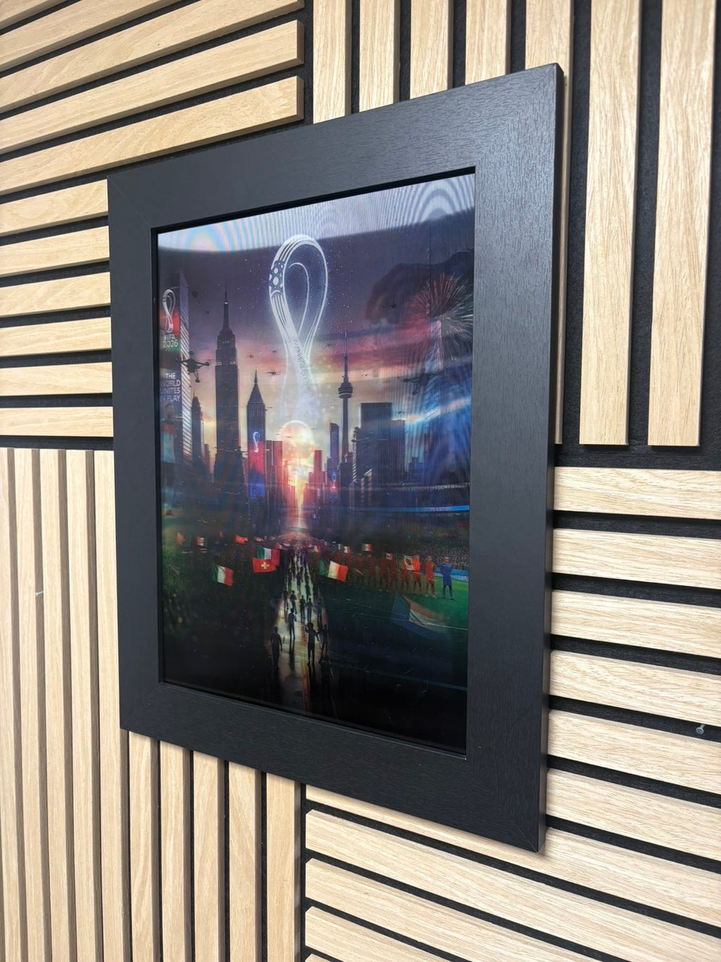 World Cup 3D Lenticular Poster Framed 30x40cm