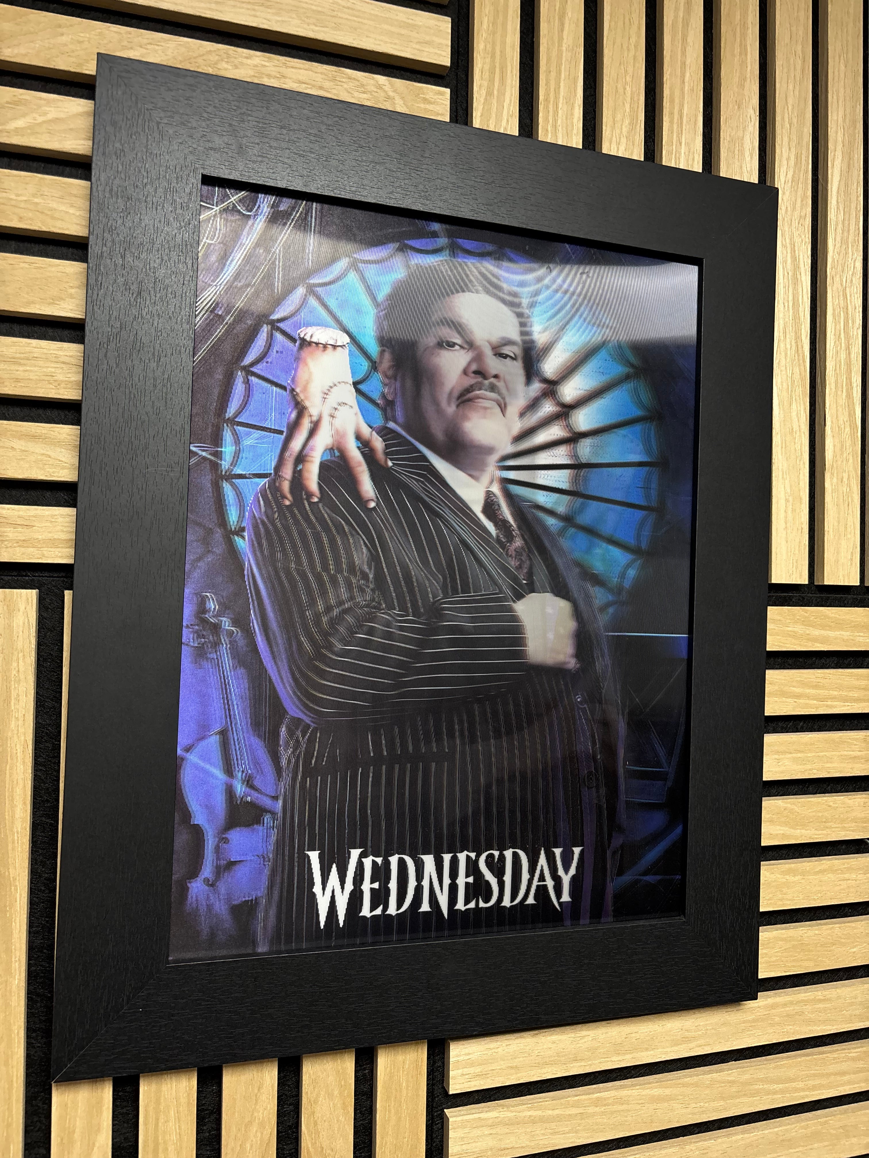 Wednesday 3D Lenticular Poster Framed 30x40cm