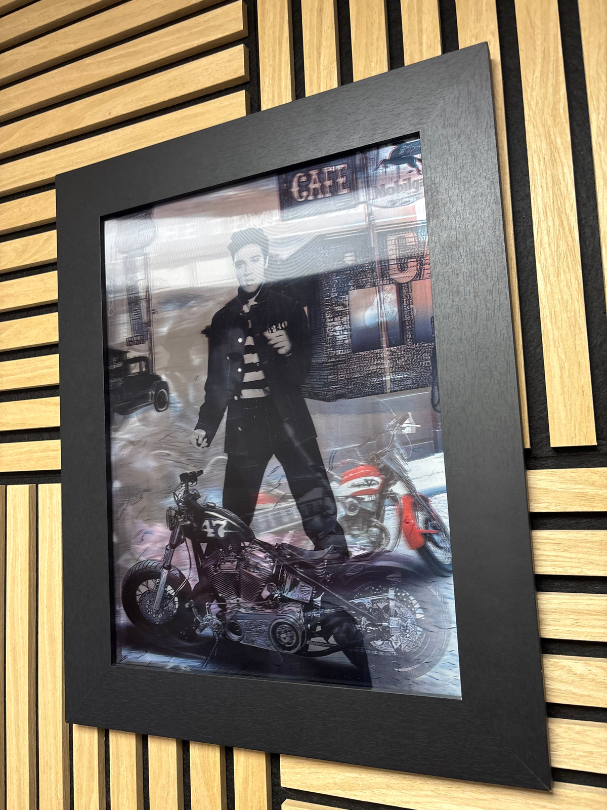Elvis Presley 3D Lenticular Poster Framed 30x40cm