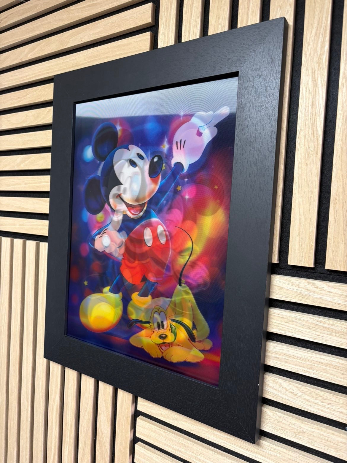 Mickey Mouse 3D Lenticular Poster Framed 30x40cm