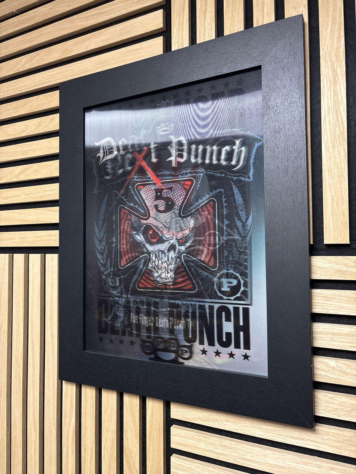 Five Finger 3D Lenticular Poster Framed 30x40cm