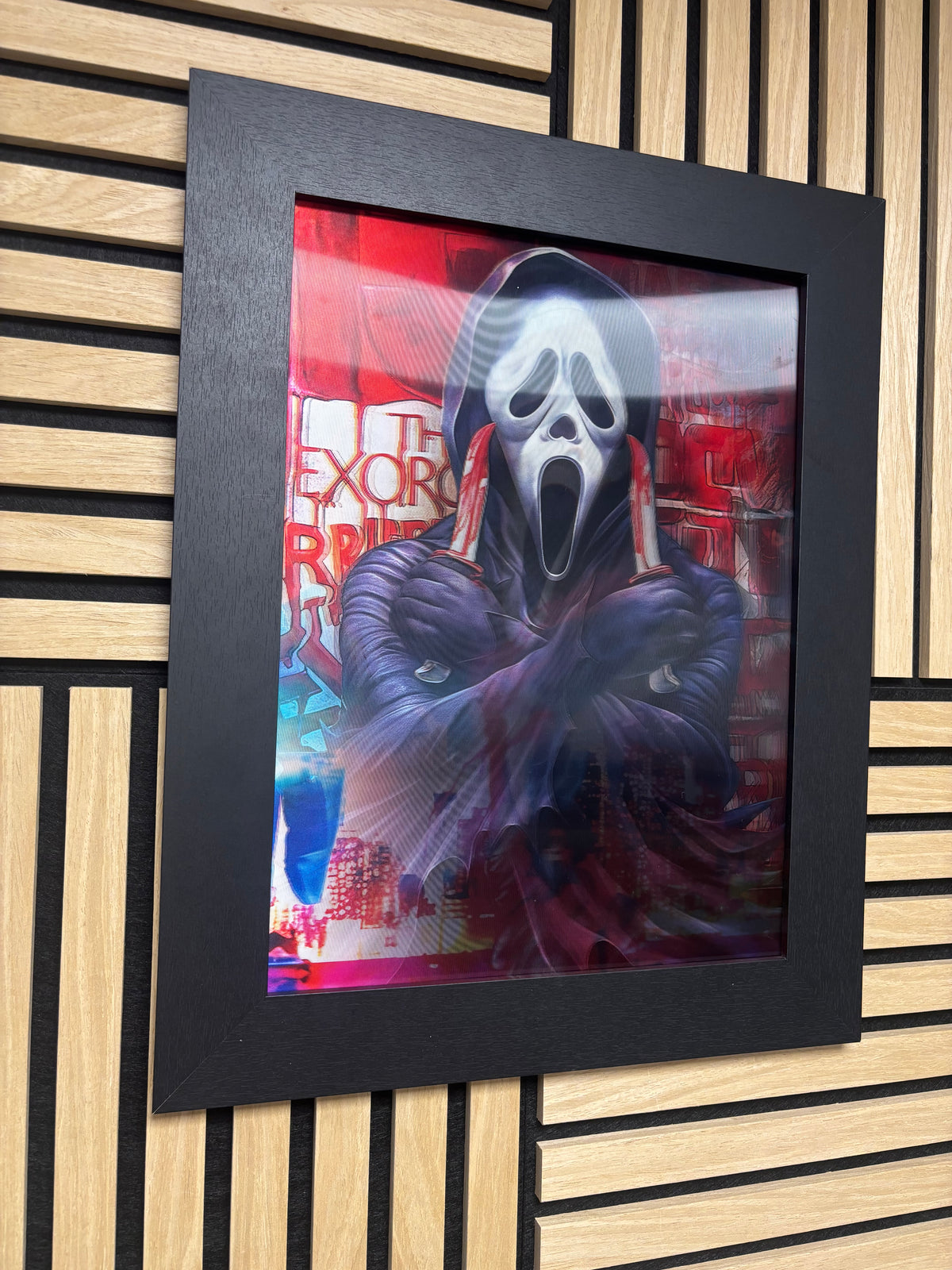 Scream 3D Lenticular Poster Framed 30x40cm