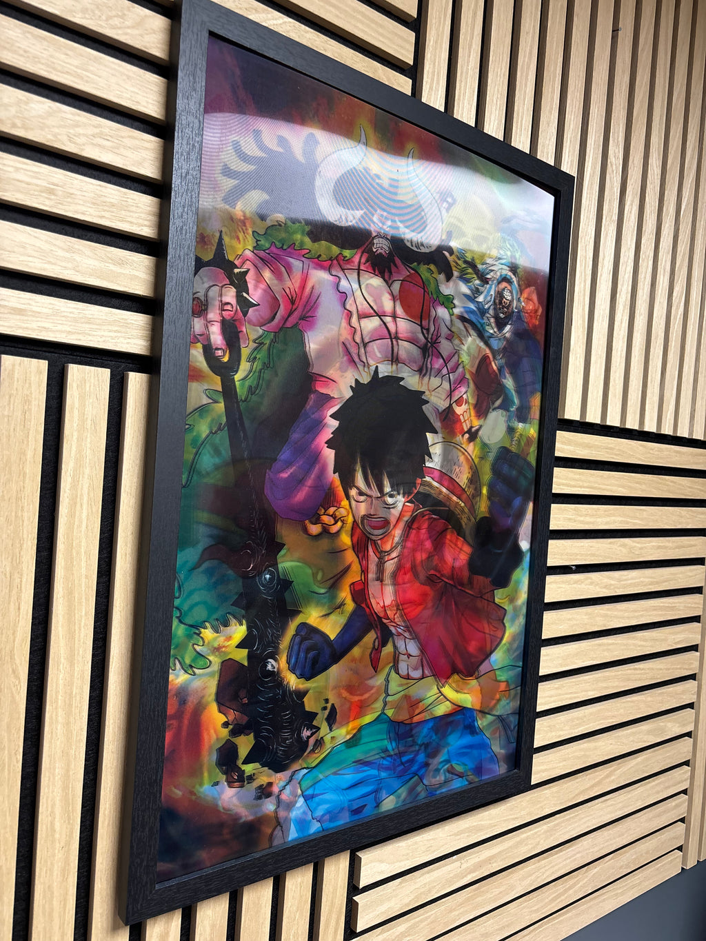 One Piece 3D Lenticular Poster Framed 40x60cm