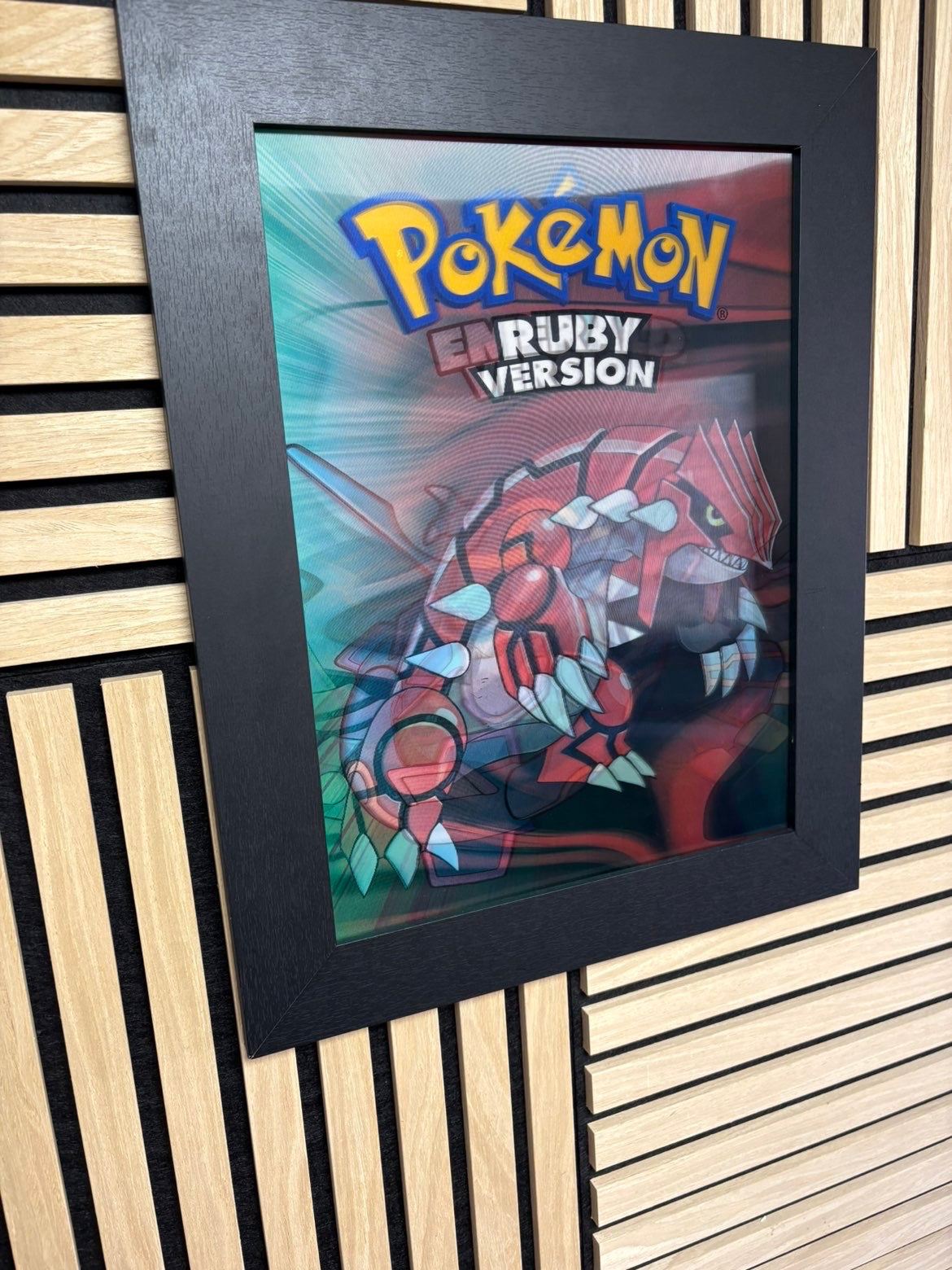 Pokemon Version 3D Lenticular Poster Framed 30x40cm