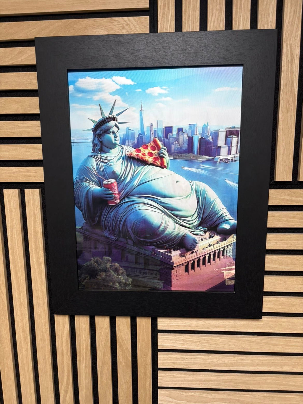 New York 3D Lenticular Poster Framed 30x40cm