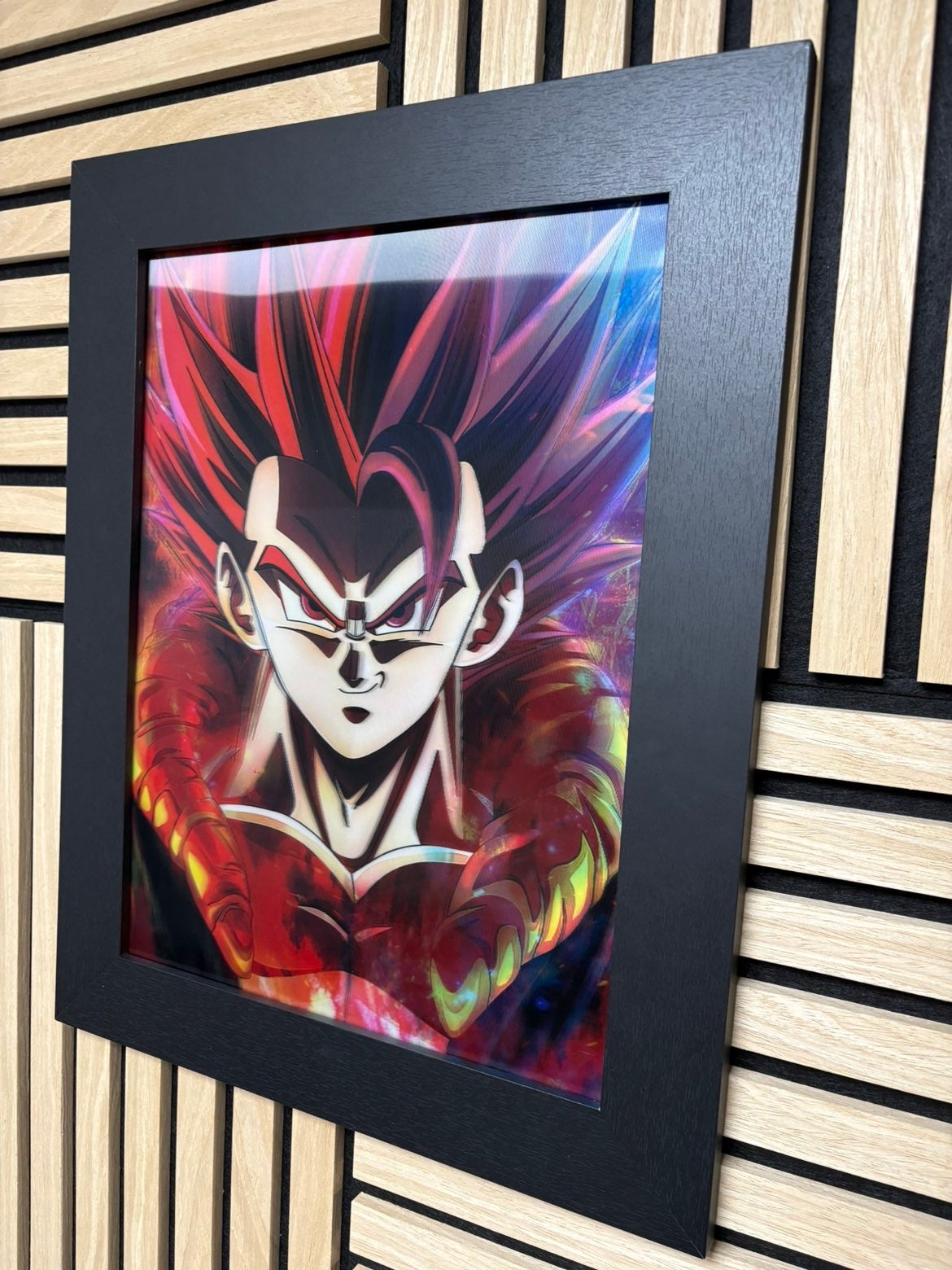 Goku Dragon Ball Z 3D Lenticular Poster Framed 30x40cm