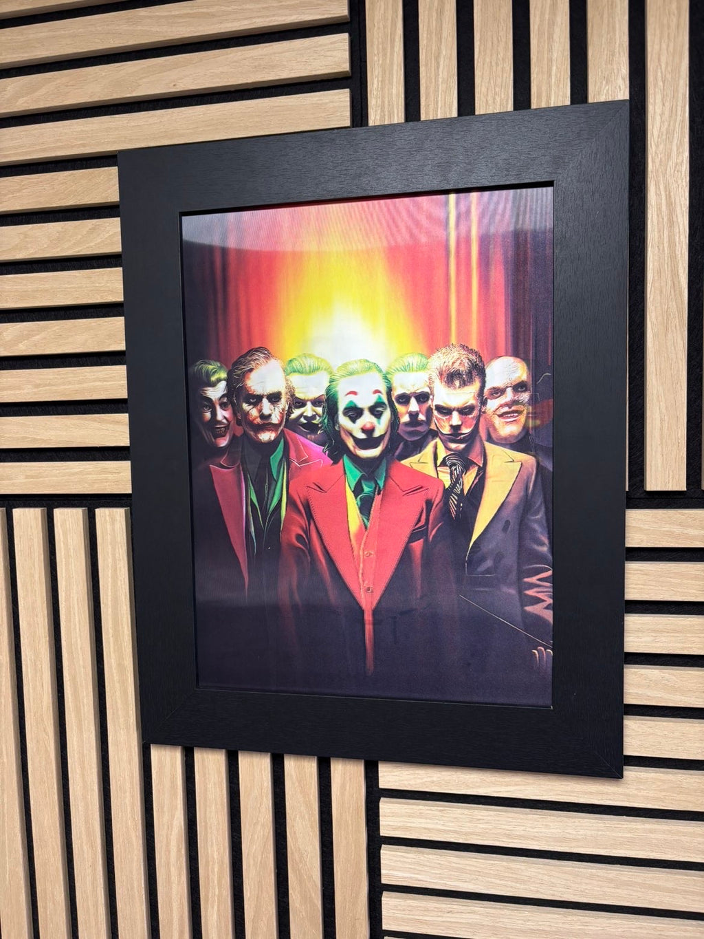 Batman/Joker 3D Lenticular Poster Framed 30x40cm