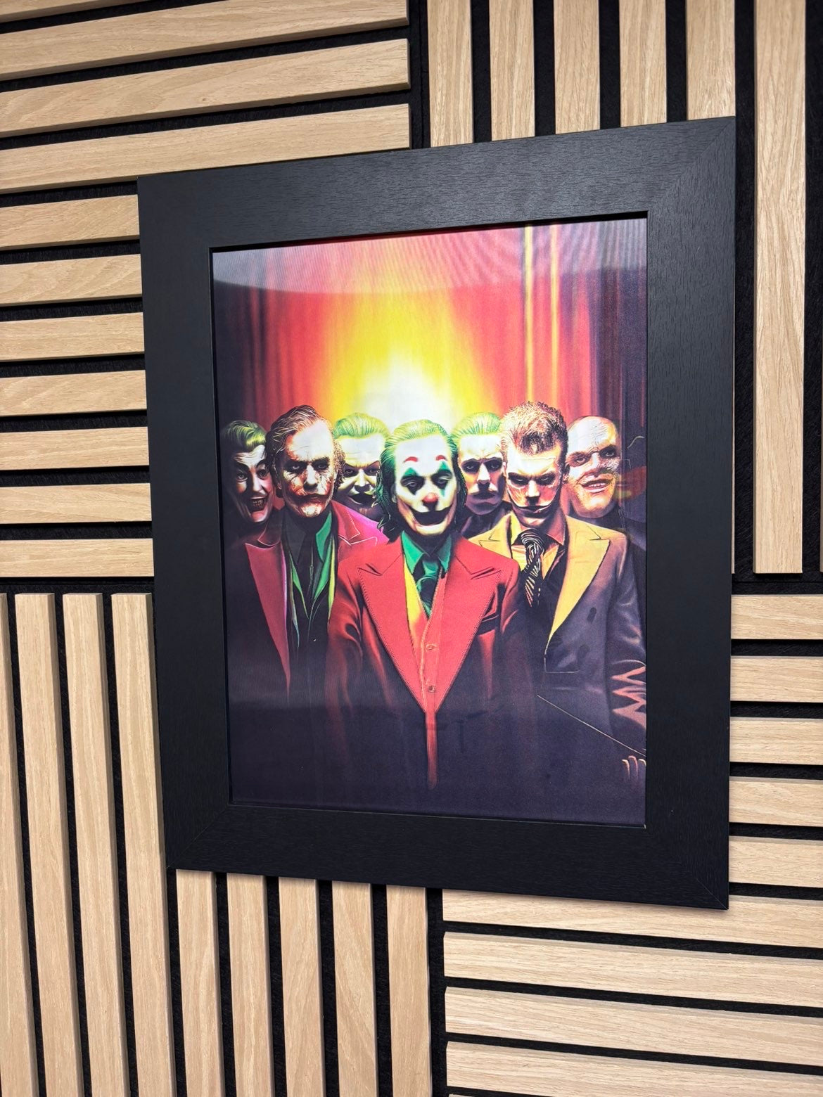 Batman/Joker 3D Lenticular Poster Framed 30x40cm