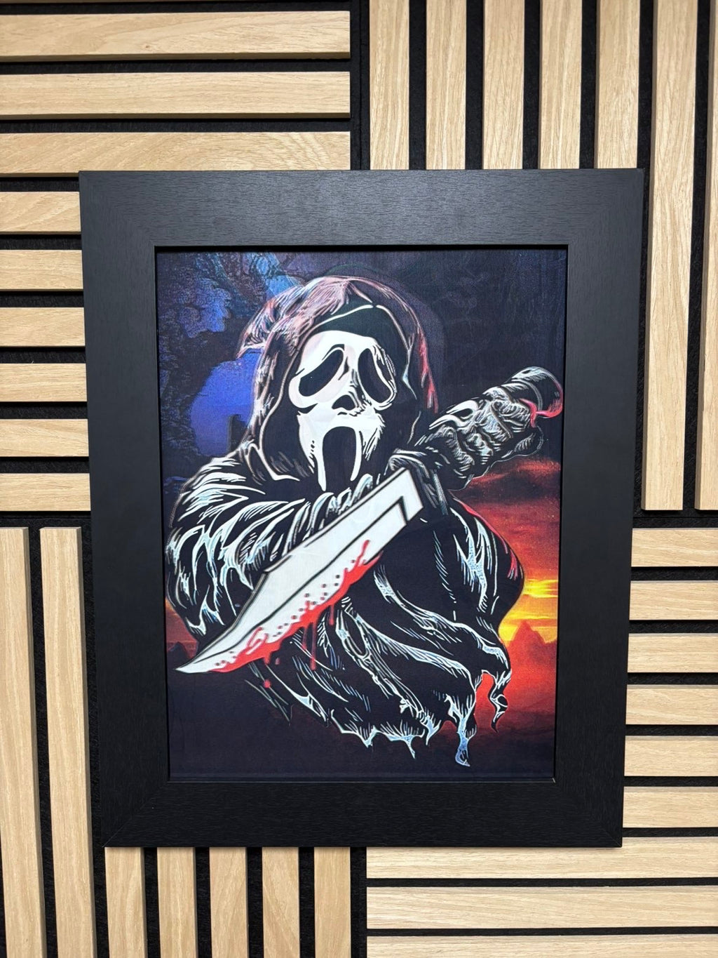 Scream 3D Lenticular Poster Framed 30x40cm