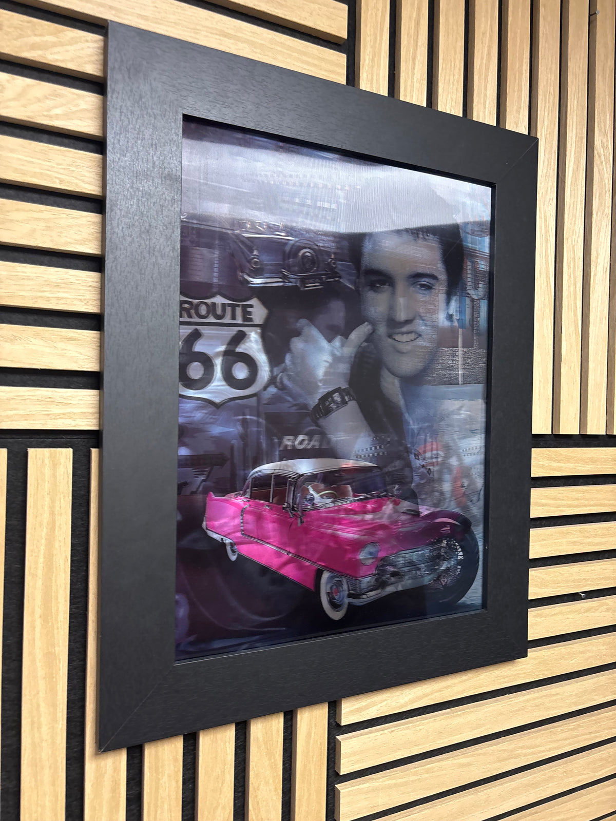 Elvis Presley 3D Lenticular Poster Framed 30x40cm