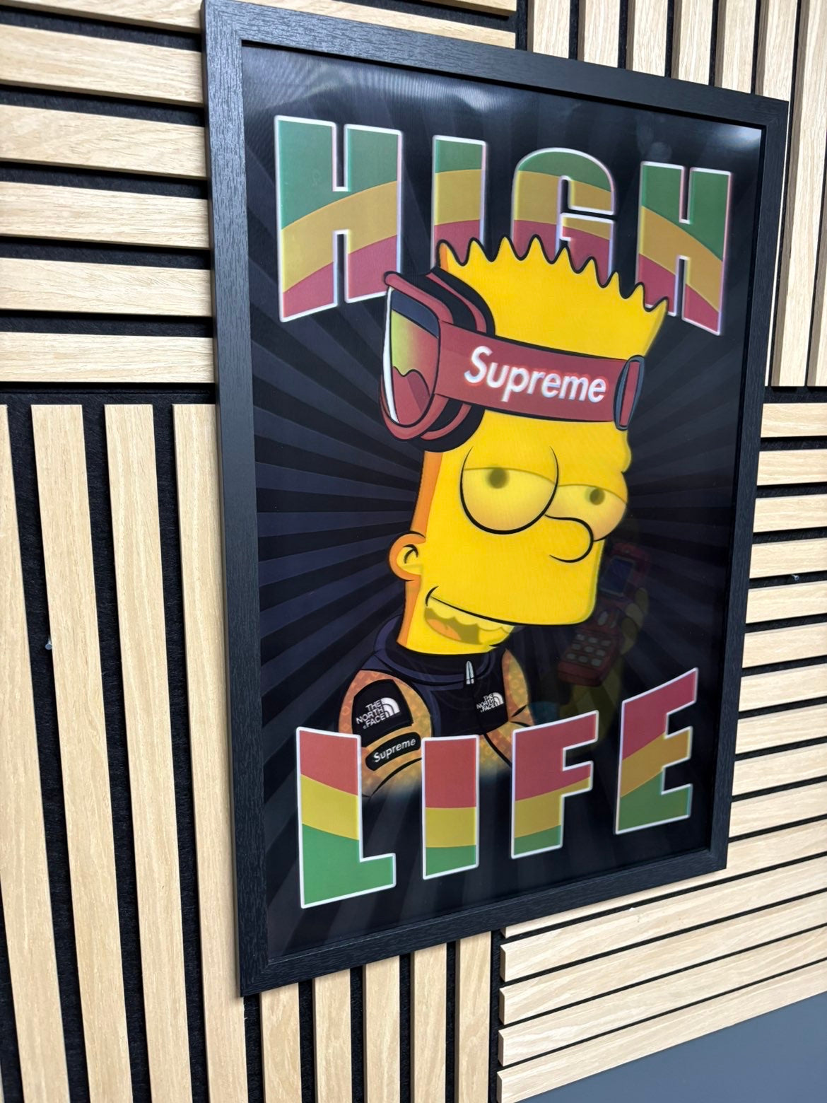 BART High Life 3D Lenticular Poster Framed 40x60cm