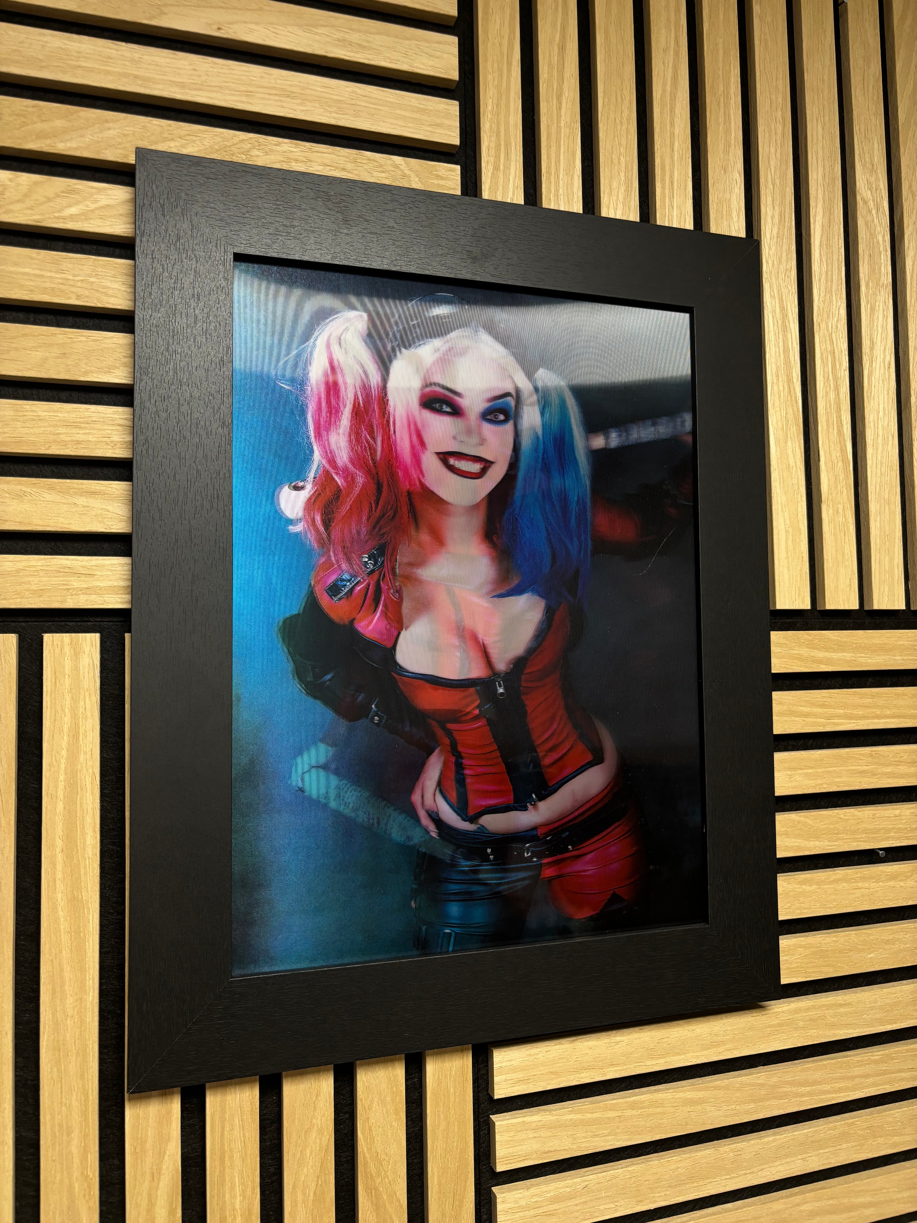 Harlequin 3D Lenticular Poster Framed 30x40cm