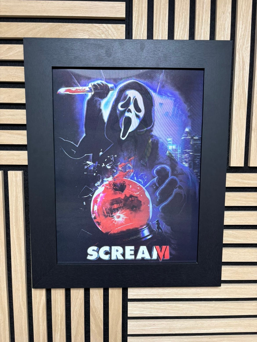 Scream 3D Lenticular Poster Framed 30x40cm