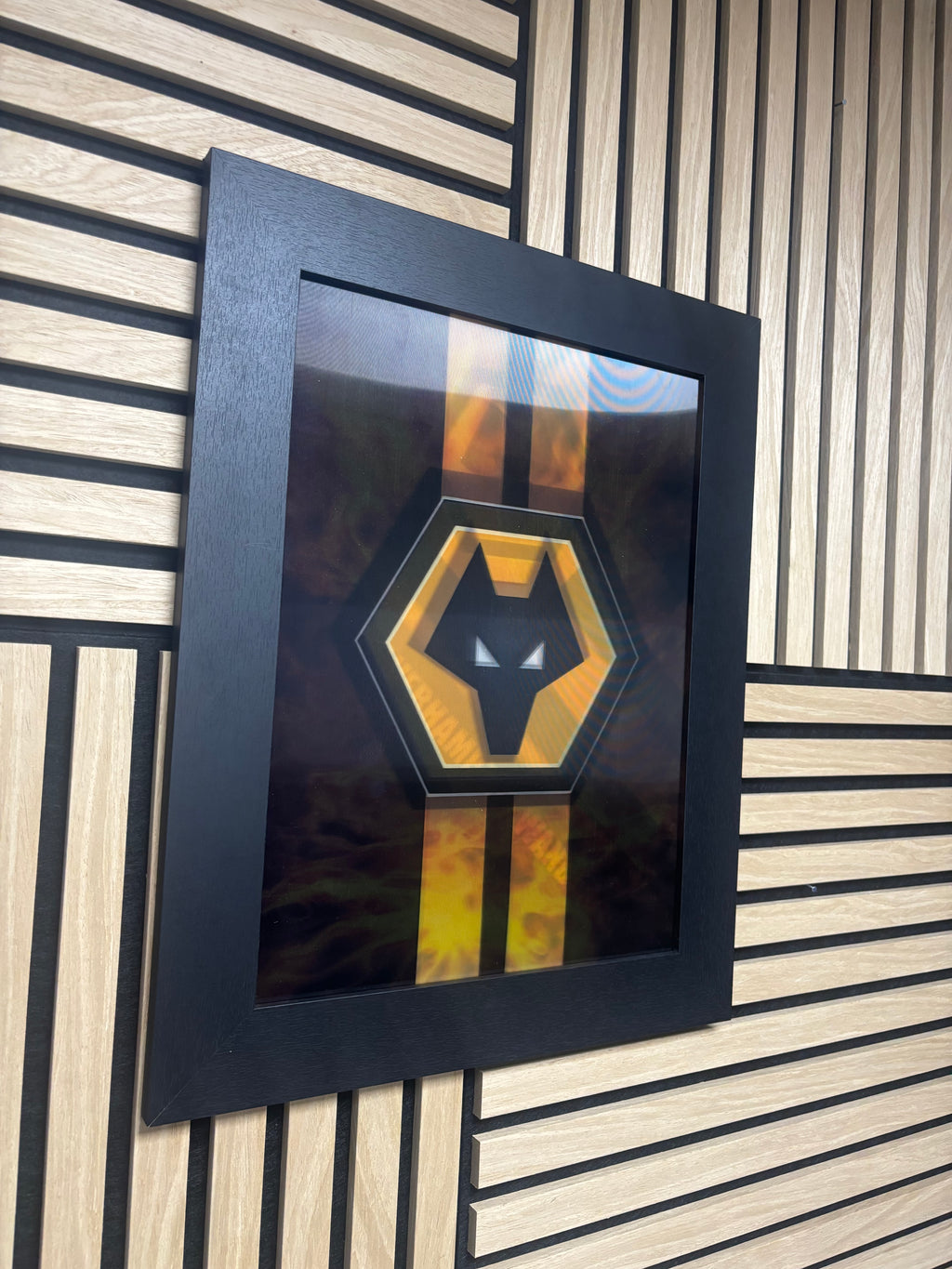 Wolverhampton Wanderers 3D Lenticular Poster Framed 30x40cm