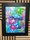 Lilo & Stitch 3D Lenticular Poster Framed 30x40cm